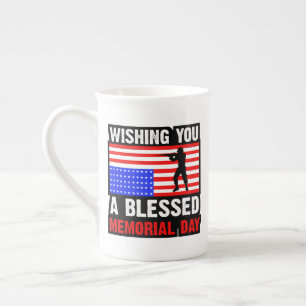 Önskar en välsignad minnesdag-62237 benporslin mugg