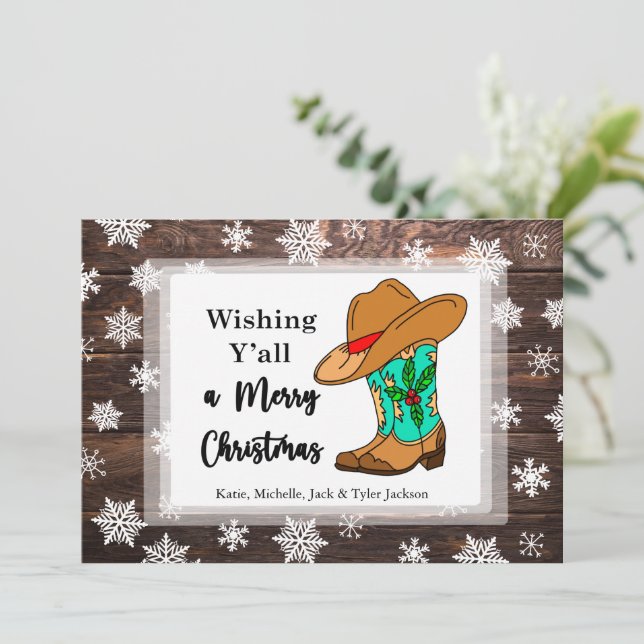 Önskar er alla en riktig jul  Julkort (Stående Fram)