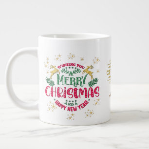 Önskar er en God Jul & ett Gott Nytt År Jumbo Mugg