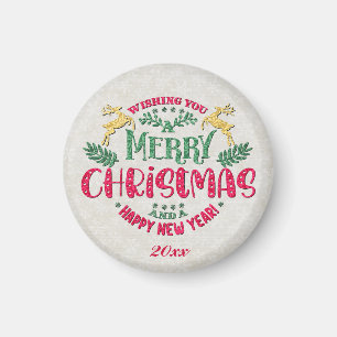 Önskar er en God Jul & ett Gott Nytt År Magnet