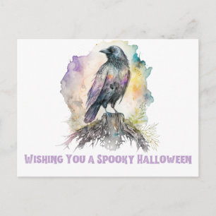 Önskar Er en Kuslig Halloween Korp Halloween Helg Vykort
