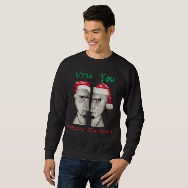 Önskar er en riktigt god jul sweatshirt (Hel framsida)