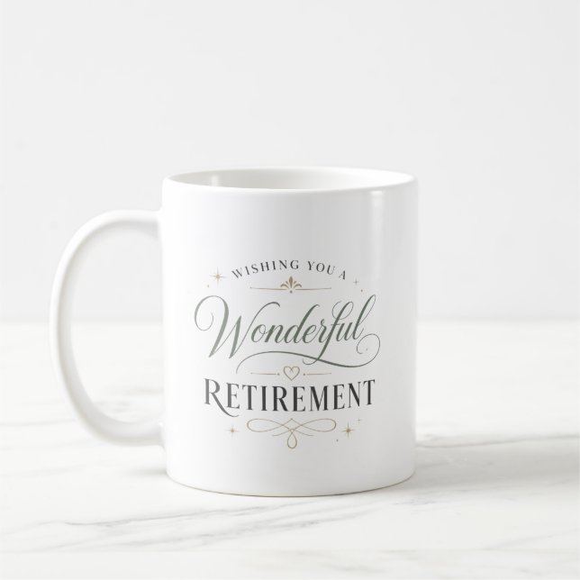 Önskar Er En Underbar Pension Kaffemugg (Vänster)
