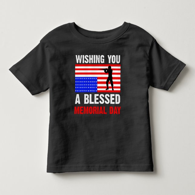 Önskar Er En Välsignad Minnesdag T Shirt (Framsida)