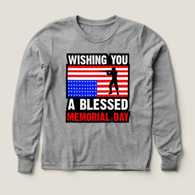 Önskar Er En Välsignad Minnesdag T Shirt (Design framsida)