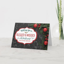 Önskar er en välsignad och glad jul helgkort