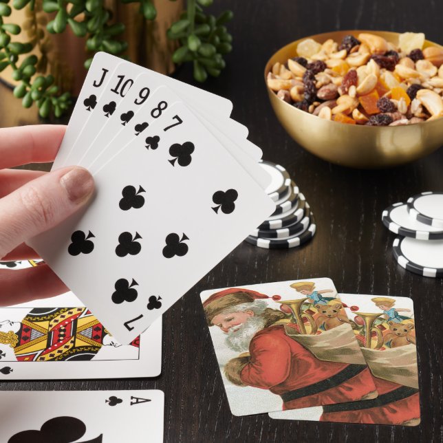 Önskar Er Julglädje av Ellen Clapsaddle Casinokort (På plats)