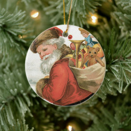 Önskar Er Julglädje av Ellen Clapsaddle Julgransprydnad Keramik