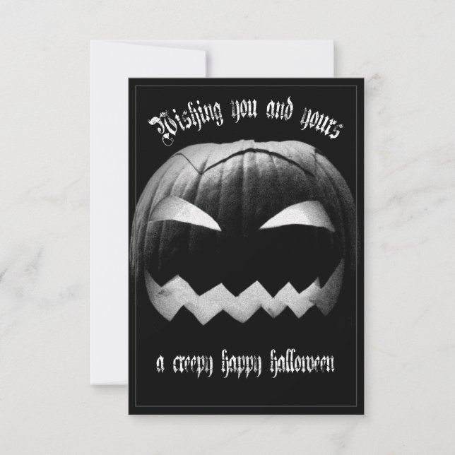Önskar er och era en kuslig god Halloween (Framsida)