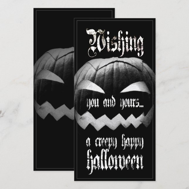 Önskar er och era en kuslig god Halloween (Fram/baksida)