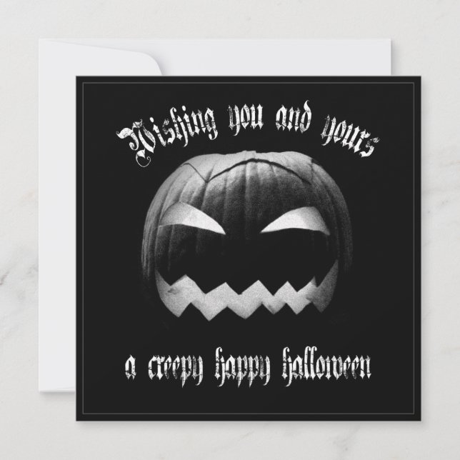 Önskar er och era en kuslig god Halloween (Framsida)