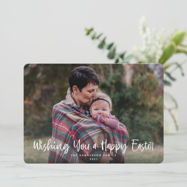 Önskar ett foto från Glad påsk Julkort (Stående Fram)