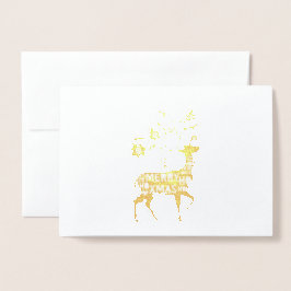 Önskar ett God jul-renfiskekort Folierat Kort