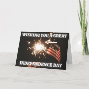 Önskar ett Underbart Independence day-kort Kort