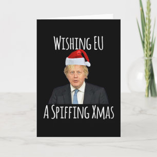 Önskar EU en riktigt trevlig jul Boris Johnson Kort