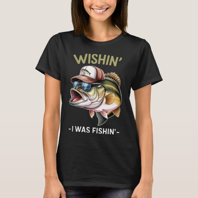 Önskar Fiske Jag Var Fiskar T Shirt (Framsida)