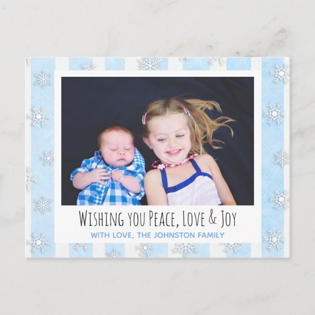 Önskar fred, Kärlek och glädjefyllkort Vykort (Framsida)