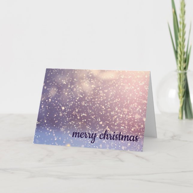 Önskar glad jul Snöboll Dekor Jul Helgkort (Framsida)