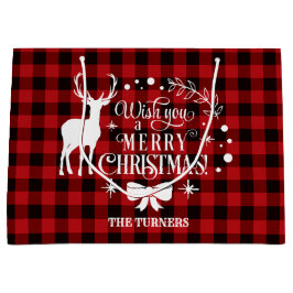 ÖNSKAR God jul Red Buffalo Monogram