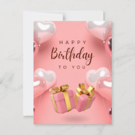 Önskar hjärtlig födelsedag till dig  vykort