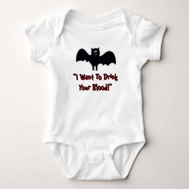 "Önskar jag att dricka din blodbaby Tee Shirt (Framsida)