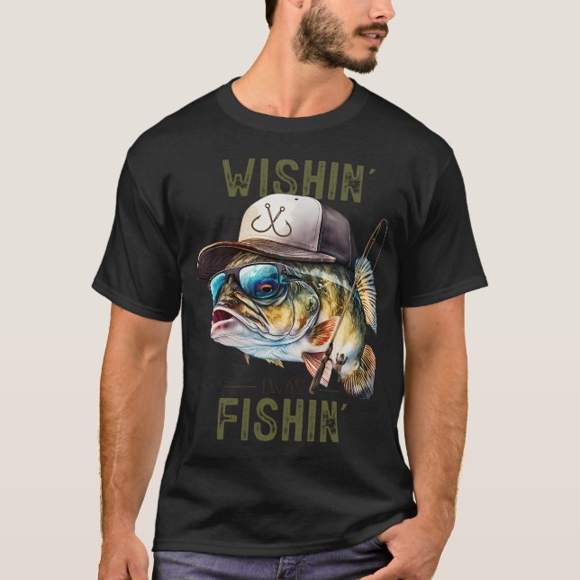 ÖNSKAR JAG FISKAR T SHIRT (Framsida)