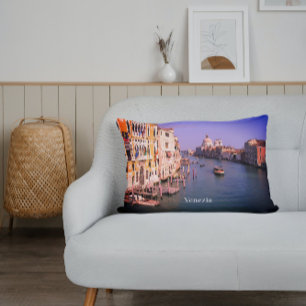 Önskar jag var i Venedig, Italien Helgdag Prydnadskudde