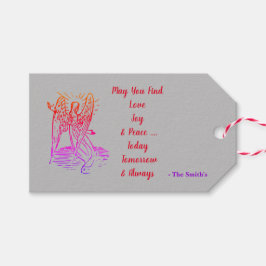 Önskar Kärlek Glädje Fred Presentetikett