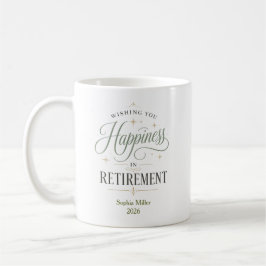 Önskar Lycka I Pensionen Personlig Kaffemugg