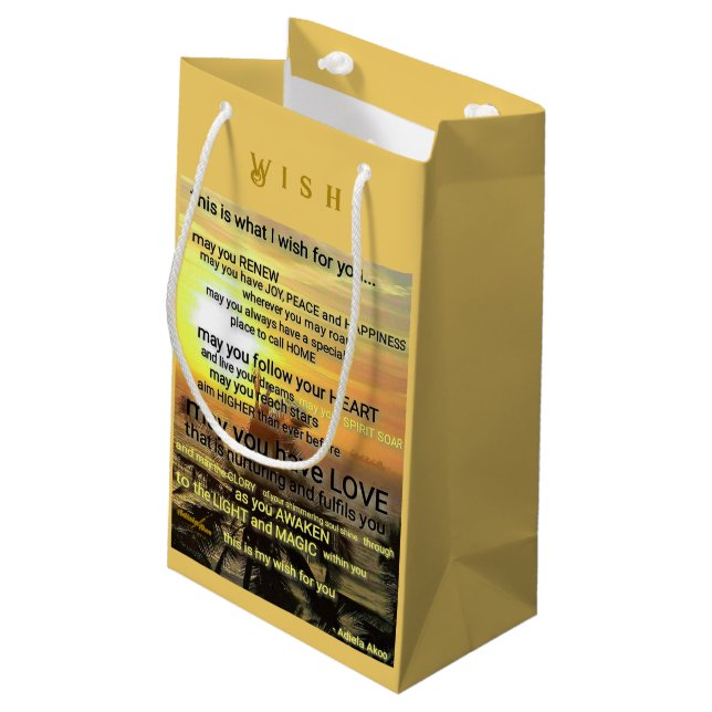 Önskar Small Gift Bag av Adiela Akoo (Baksidan Vinklad)