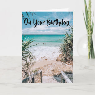 ÖNSKAR U SUNSHINE/BLÅ HIMMEL BIRTHDAY ÖNSKEMÅL KORT