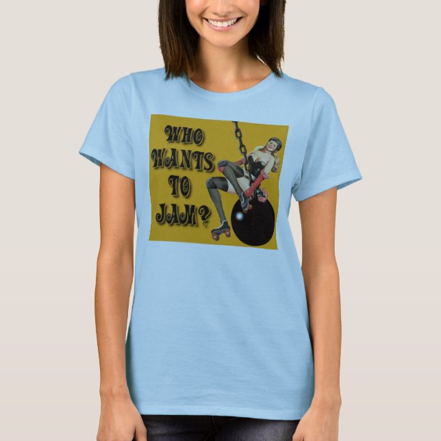 Önskar vem att sitta fast? t-shirt (Framsida)