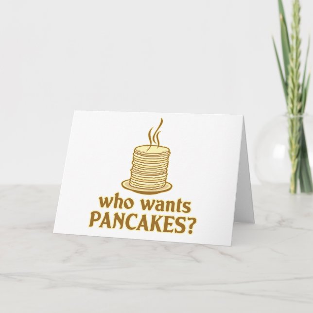 Önskar vem pannkakor? kort (Framsida)