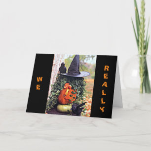 ÖNSKAR VI KUNNA SÄGA DENNA "PERSON" HALLOWEN KORT