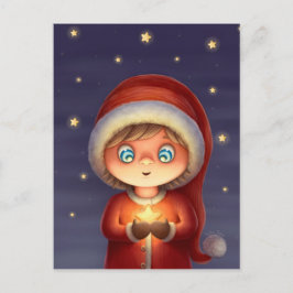 Önskar vid en stjärna vykort