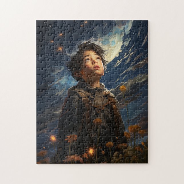 Önskar vid fallande stjärnor pussel (Vertikal)