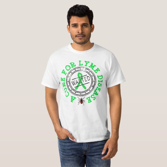 Önskas: En botemedel för Lyme Disease T-shirt (Hel framsida)