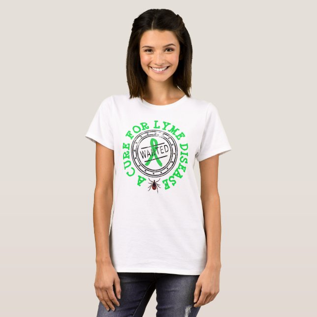 Önskas: En botemedel för Lyme-sjuka T-shirt (Hel framsida)
