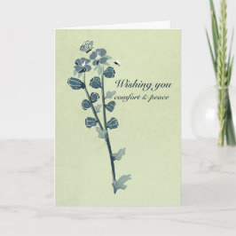 ÖNSKAT Kort för komfort och fredssympati