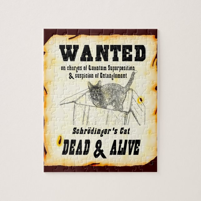 ÖNSKAT: Schrodingers kattpussel Pussel (Vertikal)