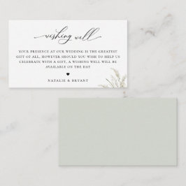 Önskbrunn vid Pampas Grass Bröllop Tilläggskort