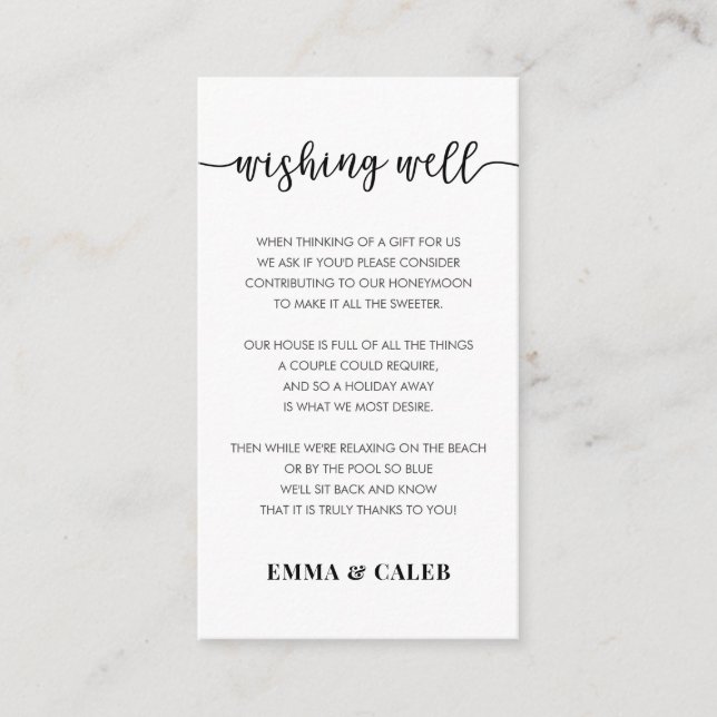 Önskebrunn inkallningskort tilläggskort (Framsida)