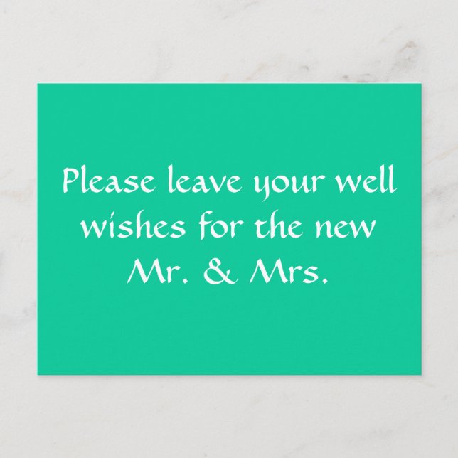 önskebrunnsskylt vykort (Framsida)