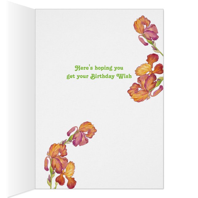 Önskekort för födelsedag hälsningskort (Insidan (Höger))