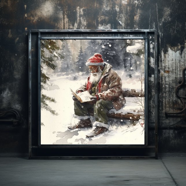 Önskemål Black Santa List Poster (Skapare uppladdad)
