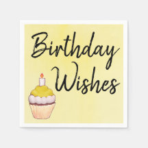 Önskemål Cupkakas Gult på födelsedagen