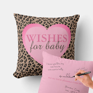 Önskemål för Baby autograffyllinga för gästsigneri Kudde