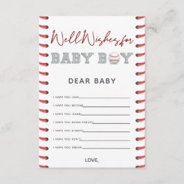 Önskemål för Baby baskeball Baby Shower Tilläggskort