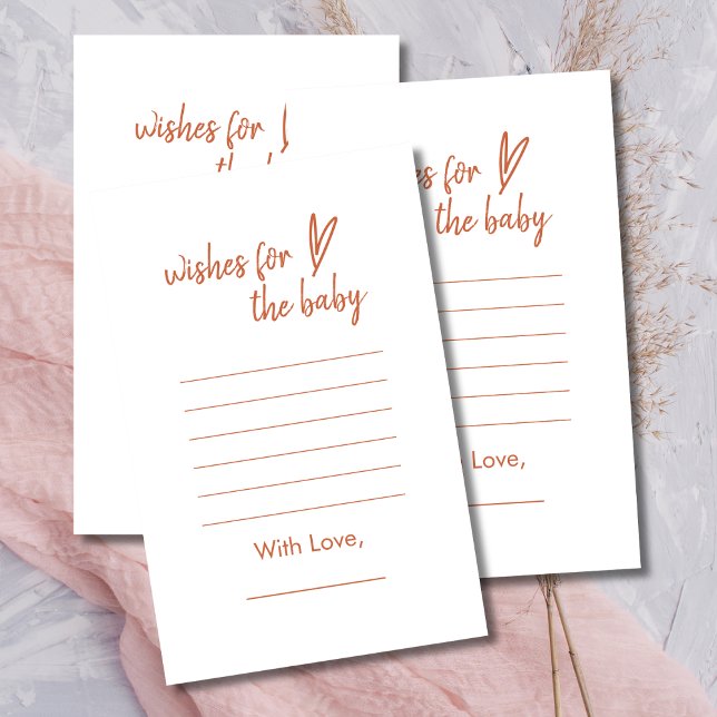 Önskemål för Baby Boho Modern Heart Terracotta (Skapare uppladdad)