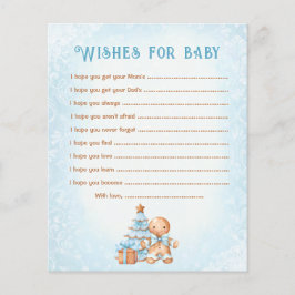 Önskemål för Baby Card-juljusknappen Baby Shower